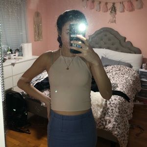 Light Pink Brandy Melville Halter Top